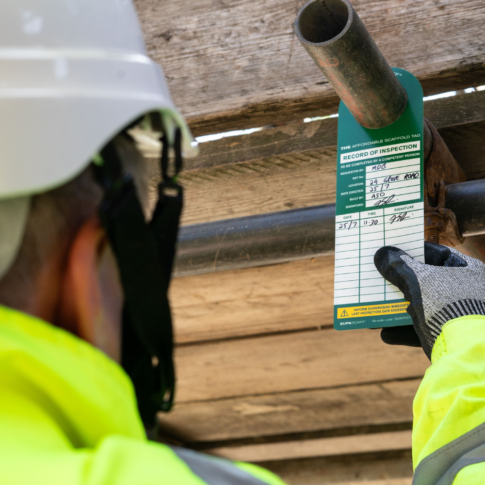 SUPASCAFF Inspection Tag with Integral Holder Hole - Kit Including 10