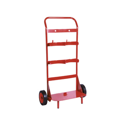 Double Fire Extinguisher Trolley