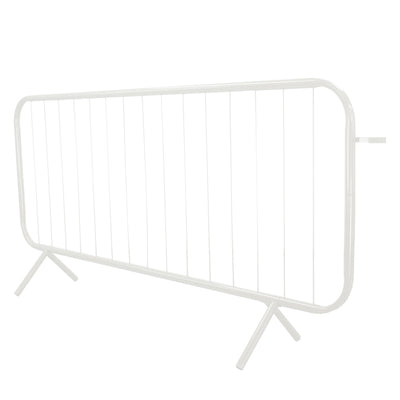Heavy Duty Pedestrian Barrier - Powder Coated White