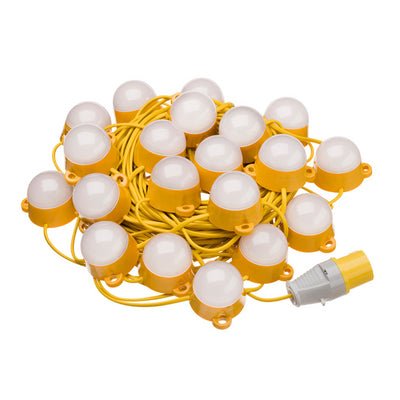 Connectable 50m Festoon Kit 110V 20 Way 100W 6000K LED