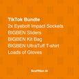 TikTok Bundle: T-shirt, Kit Bag, sliders, gloves and sockets