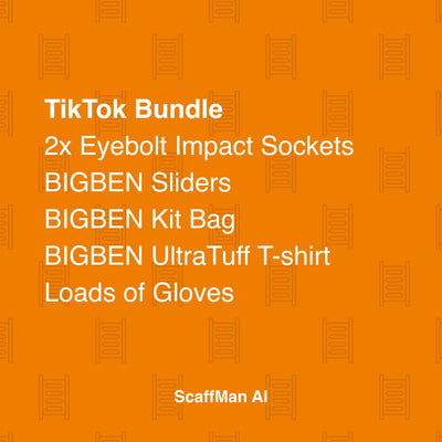 TikTok Bundle: T-shirt, Kit Bag, sliders, gloves and sockets