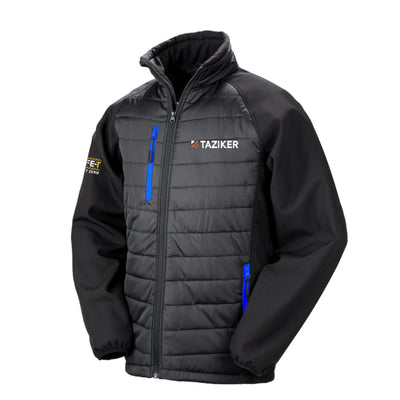 Result Compass Padded Jacket RS237 Black/Royal Blue