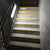 Anti-Slip GRP Stair Nosing fitted on indoor industrial metal stairs to prevent slips and falls