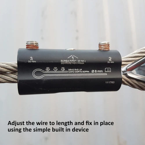 Temporary 4-Man horizontal lifeline wire system - BIGBEN