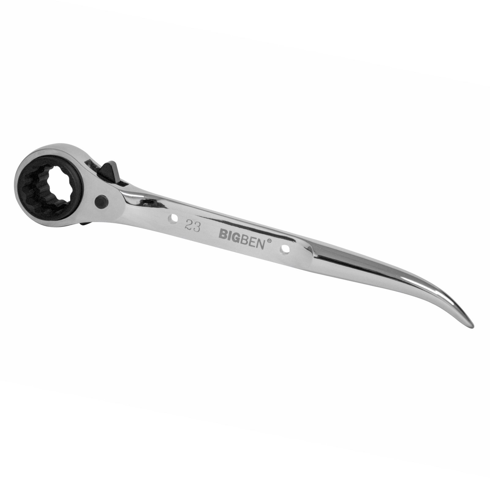 19/23mm Semi-Flush Ratchet with Short Steel Podger Handle and Tether Hole