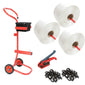 19mm Woven Polyester Strapping Kit with Trolley Dispenser - 3 Rolls