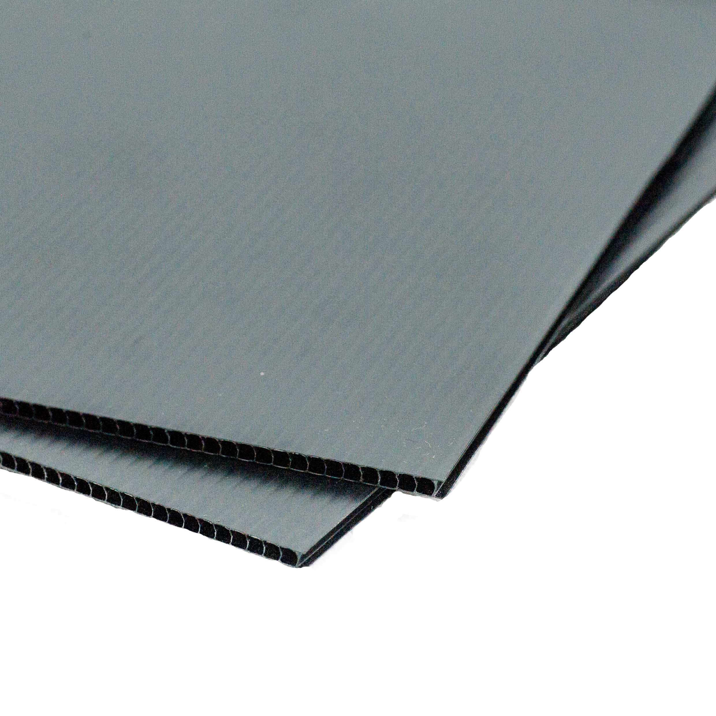 250x 2mm Fire Retardant Black Correx Sheets 250gsm LPS1207