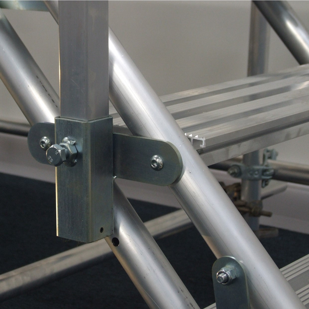 Universal Adjustable Scaffold Stair with 2 x Handrails
