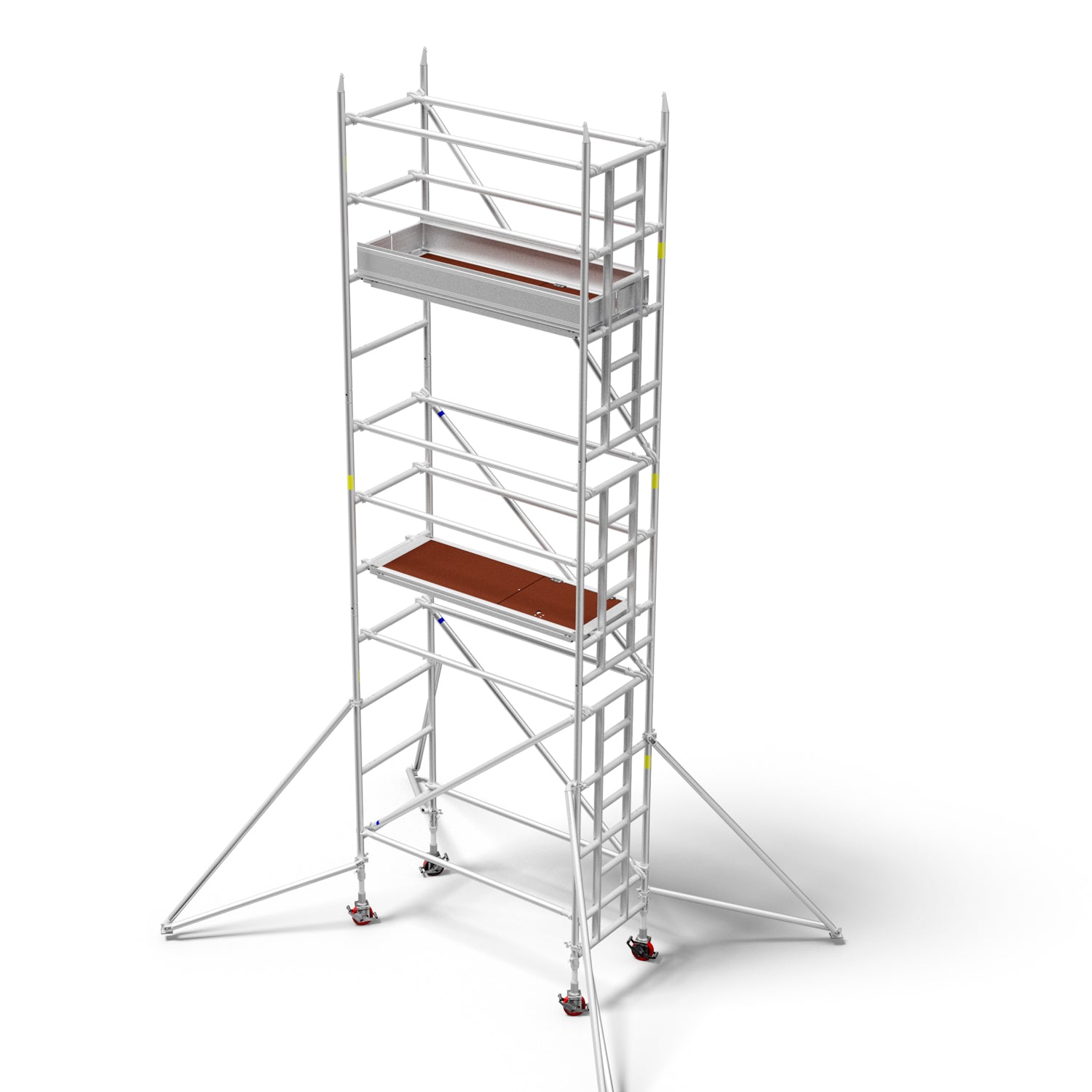 Heavy Duty Aluminium Scaffold Tower - Single Width X 2.7m Long