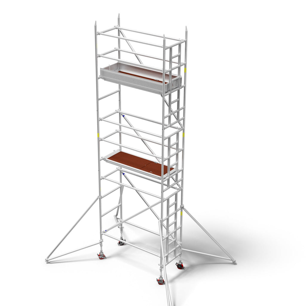 Heavy Duty Aluminium Scaffold Tower - Single Width x 2.7m Long