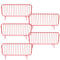 Heavy Duty Pedestrian Barrier - Powder Coated Red - 50 Pack