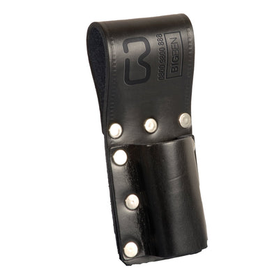 Black leather BIGBEN® Cut Off Spirit Level Holder