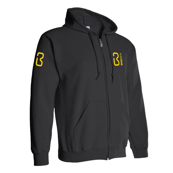 BIGBEN® Deluxe Heavy Blend Full Zip Hoody, Black-FG-9171-S-Leachs