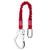 BIGBEN® Elasticated Fall Restraint Lanyard with Carabina & Scaff Hook