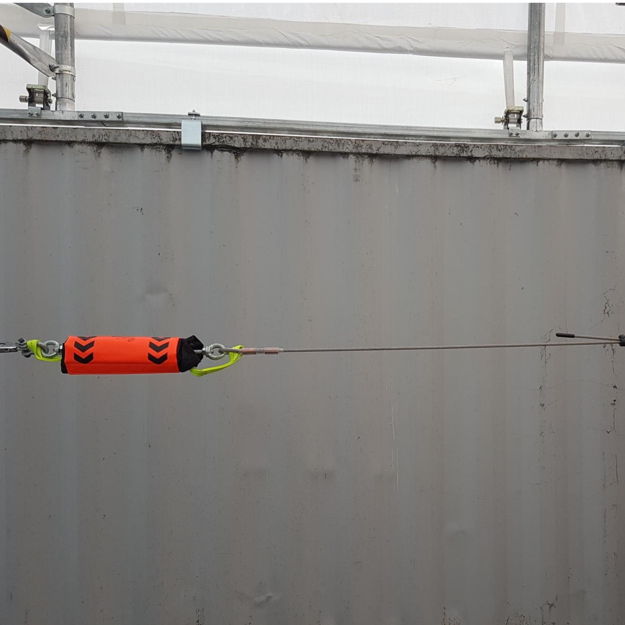 Temporary 4-Man horizontal lifeline wire system - BIGBEN