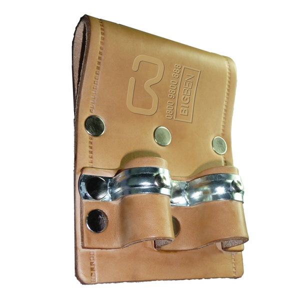 Natural leather BIGBEN® Heavy Duty Metal Reinforced Double Spanner Frog 
