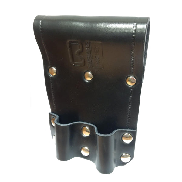 Black leather BIGBEN® Long Double Spanner Frog