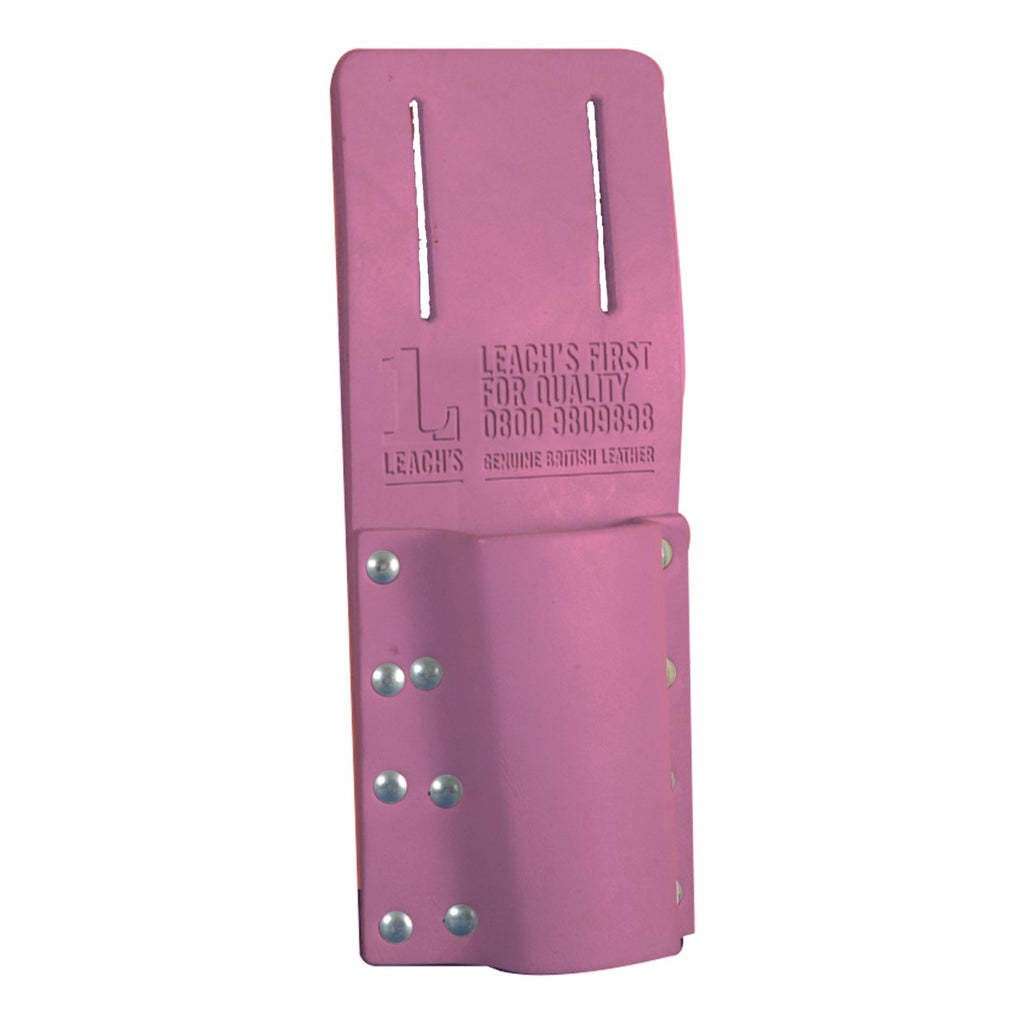 Leach’s Medium 4” Level Holder - Pink Leather