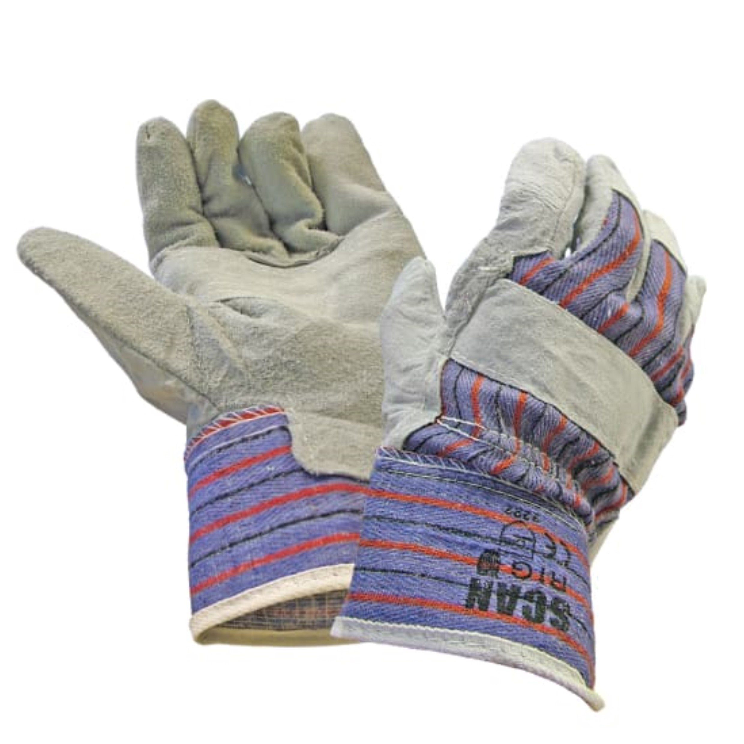 Leather Rigger Gloves with strong stitching