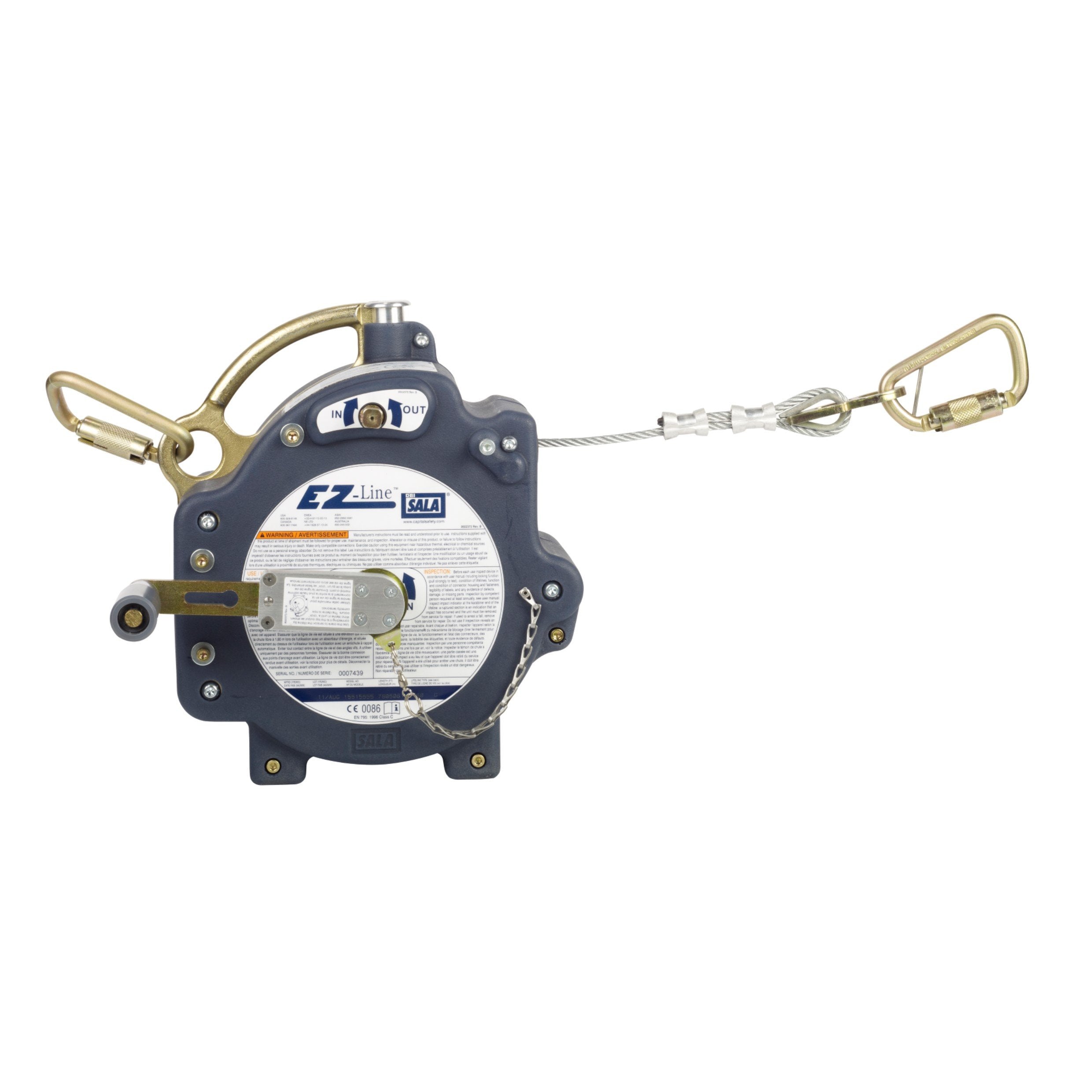 Sala Ez-Line Temporary Steel Wire Horizontal Safeline - 18m