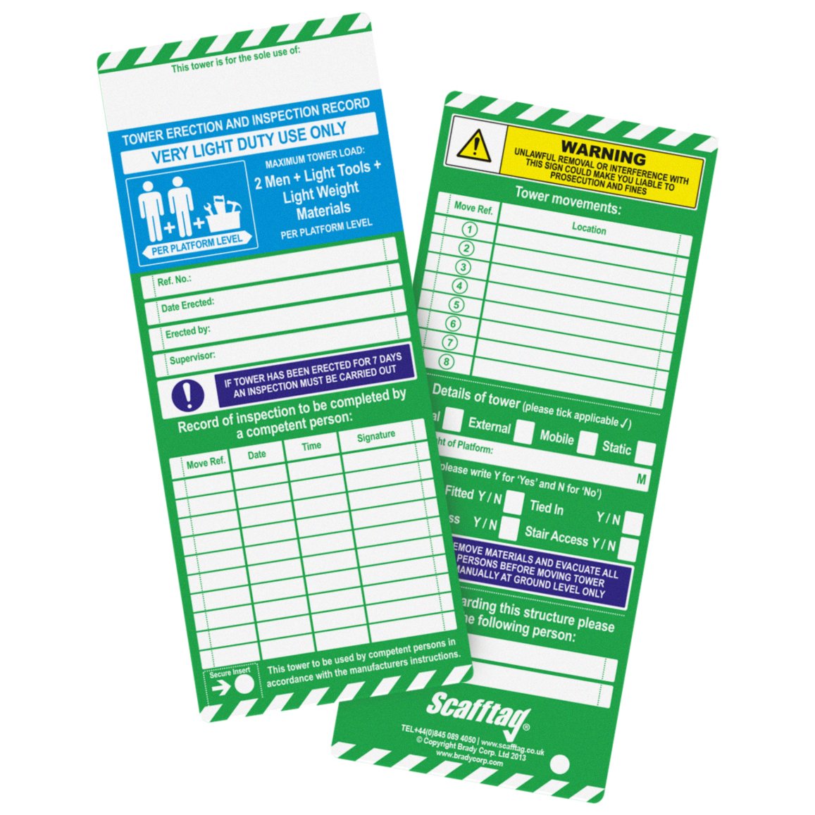 TowerTag Inserts only - 10 Pack
